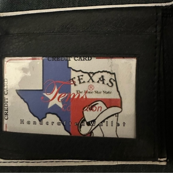 Vintage New in Box Tems Collection Texas Handcrafted Wallet - Picture 4 of 8